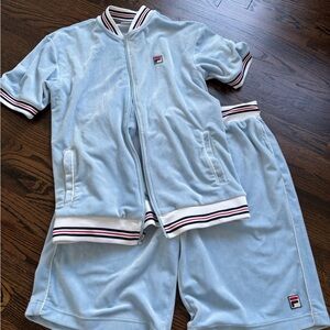 Fila Men | Two Piece Velour Suit | L